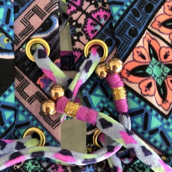 💝(3/$25) *nwot* victoria’s secret + lace up bikini top - Picture 3 of 7